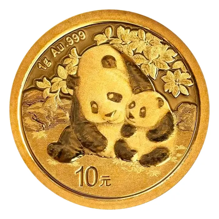 2024 中国パンダ.999金BUコイン1グラム