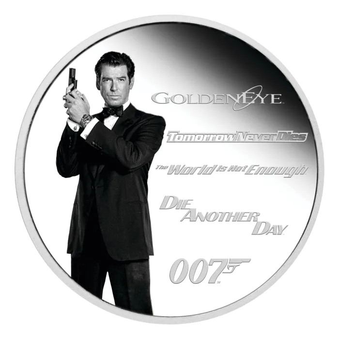 2024 1オンス ツバル・ジェームズ・ボンド レガシー・シリーズ – フォース・イシュー .9999銀プルーフカラー貨幣