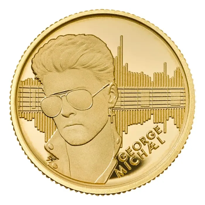 2024 1/4オンス 英国音楽伝説 ジョージ・マイケル .9999金プルーフ貨幣