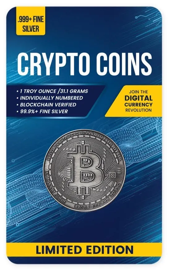 2020年 1オンス チャド暗号シリーズ – ビットコイン .999銀アンティークコイン