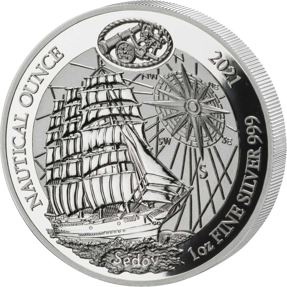 2021 1オンス ルワンダ ノーティカル・オンス – セドフ.999銀貨プルーフ貨幣