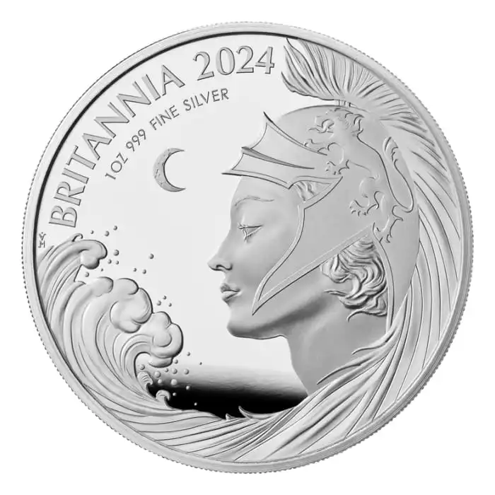 2024年 1オンス グレートブリテン・ブリタニア.999銀貨プルーフ貨幣