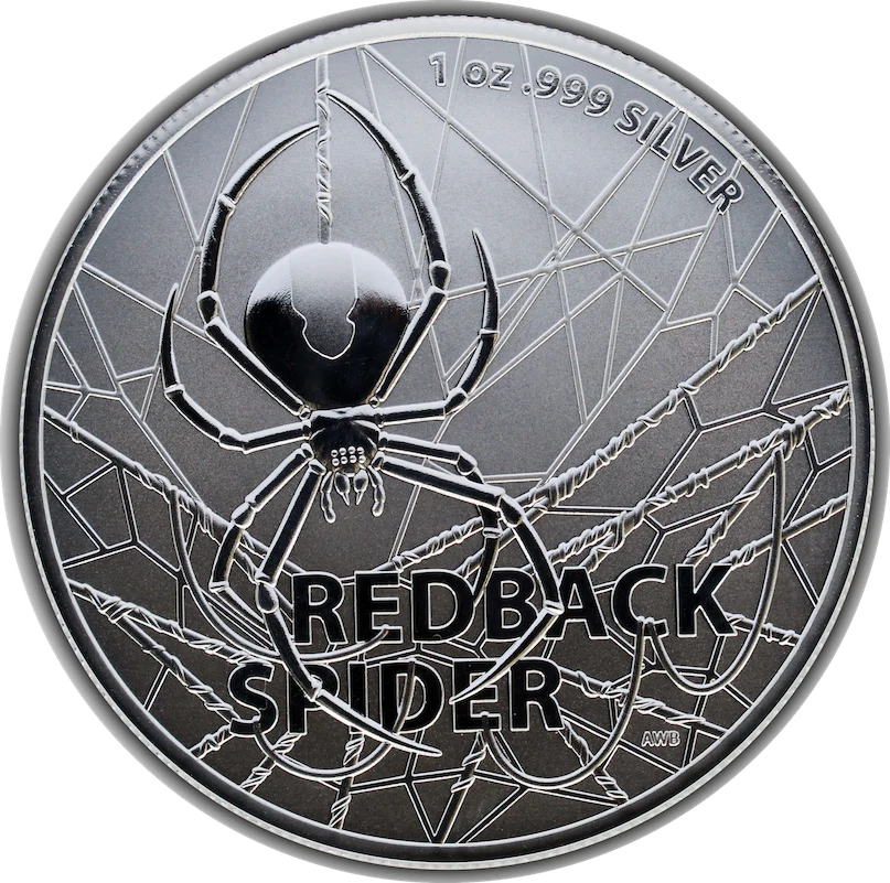2020年 1オンス オーストラリアで最も危険なレッドバック・スパイダー .999銀貨 BU