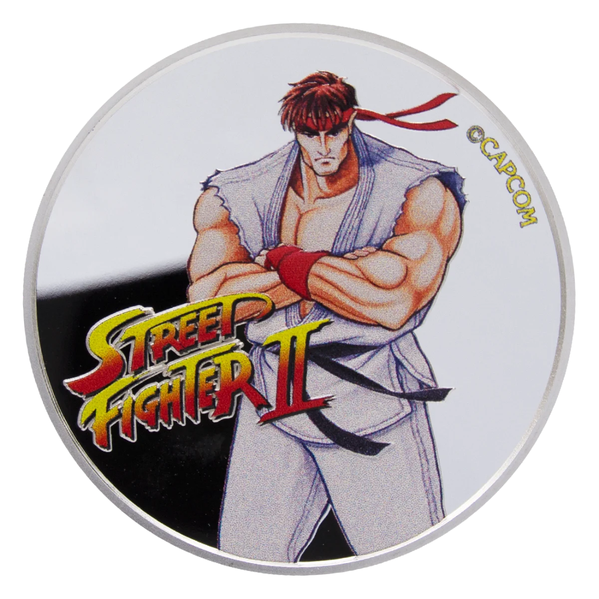 2021年 フィジー 1オンス ストリートファイター2リュウ 999シルバーカラーBUコイン