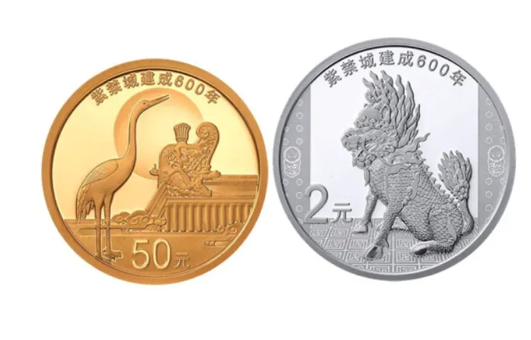 2020年 中国紫禁城600年記念.999金銀貨プルーフ貨幣セット