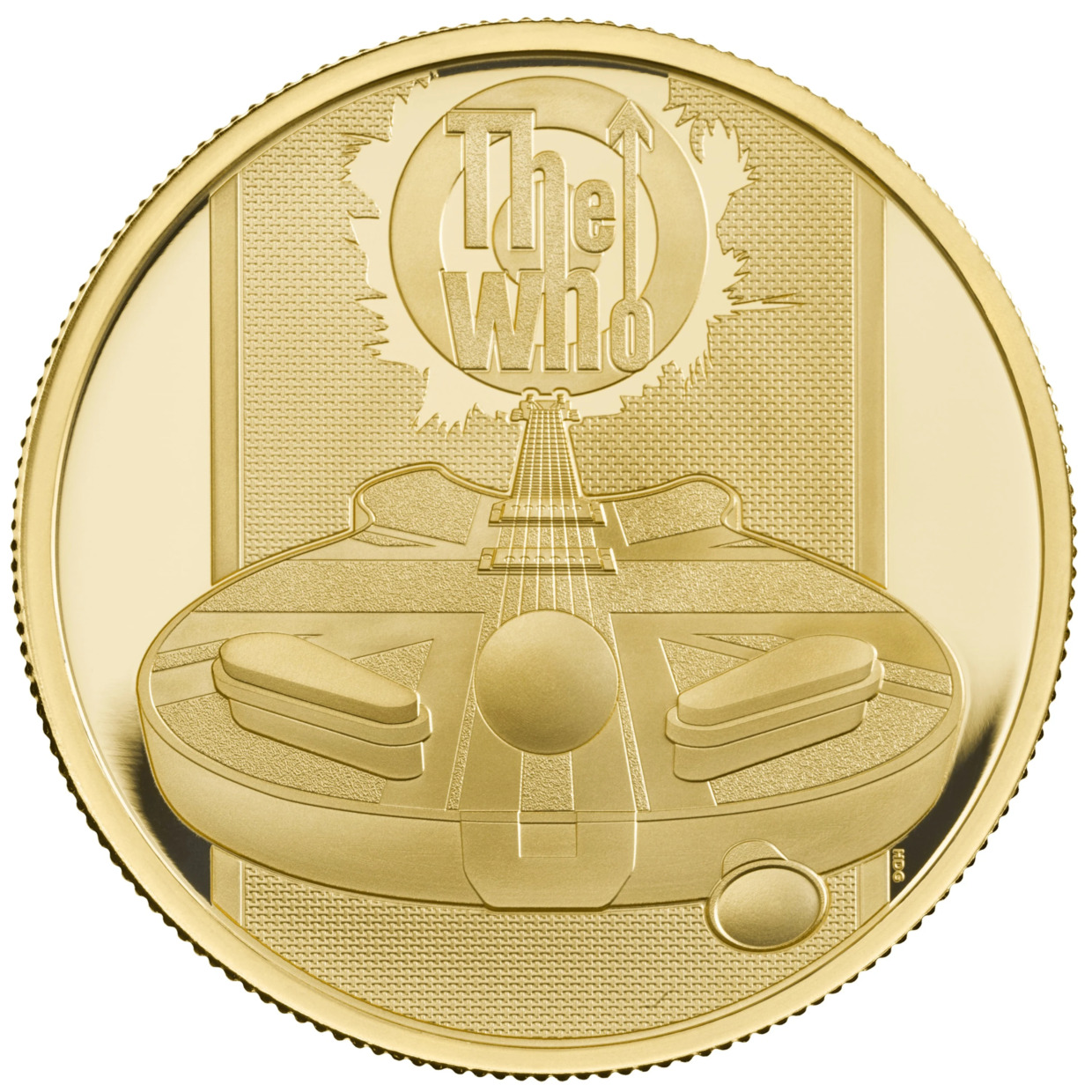 2021 1オンス グレートブリテン音楽伝説-ザ・フー .9999金プルーフ貨幣
