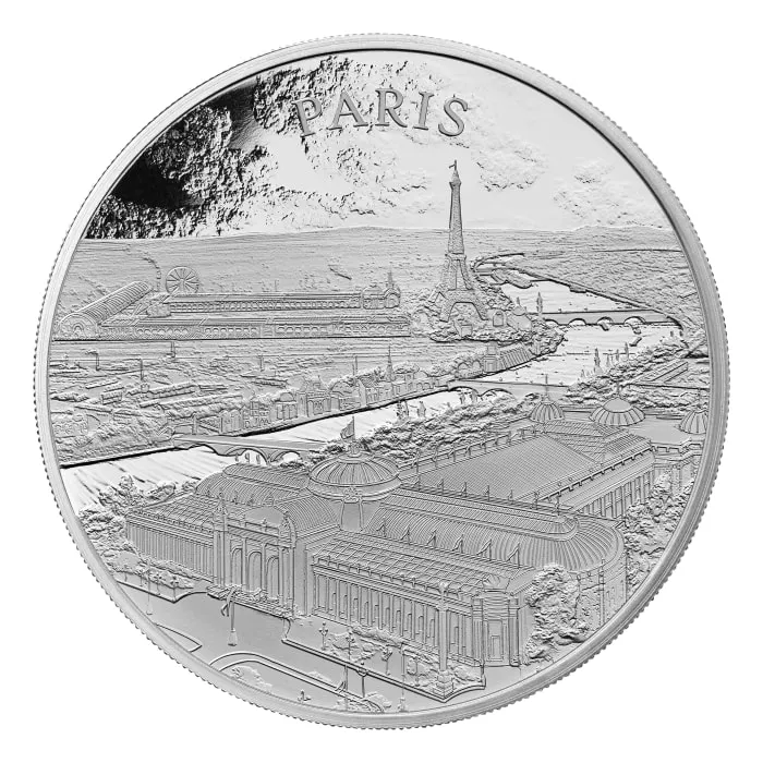 2024 1オンス グレート・ブリテン・シティ・ビュー・パリ.999銀貨プルーフ貨幣