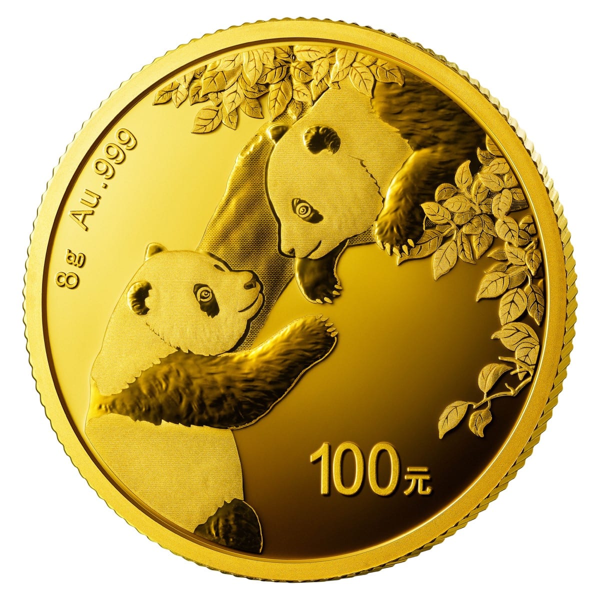 2023年 8グラム 中国パンダ.999金貨