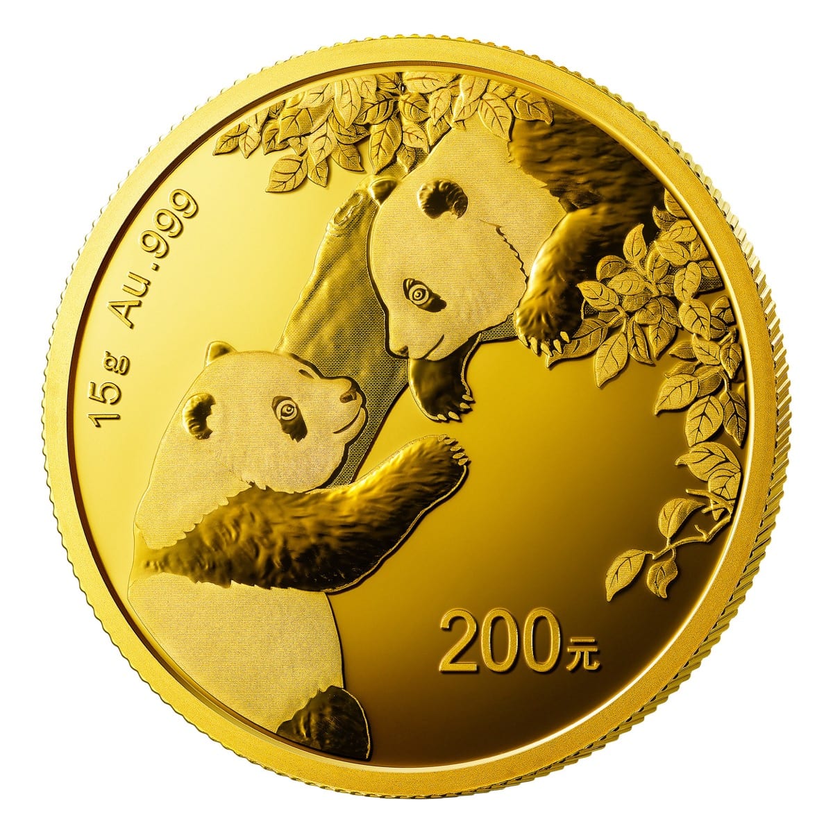 2023年 15グラム 中国パンダ.999金貨